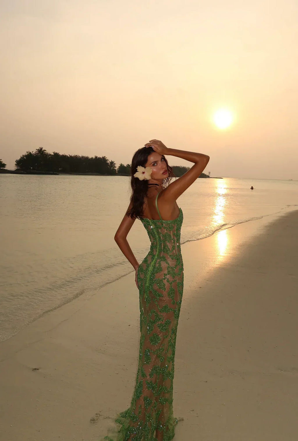 BEAD FREQUENCY LONG DRESS