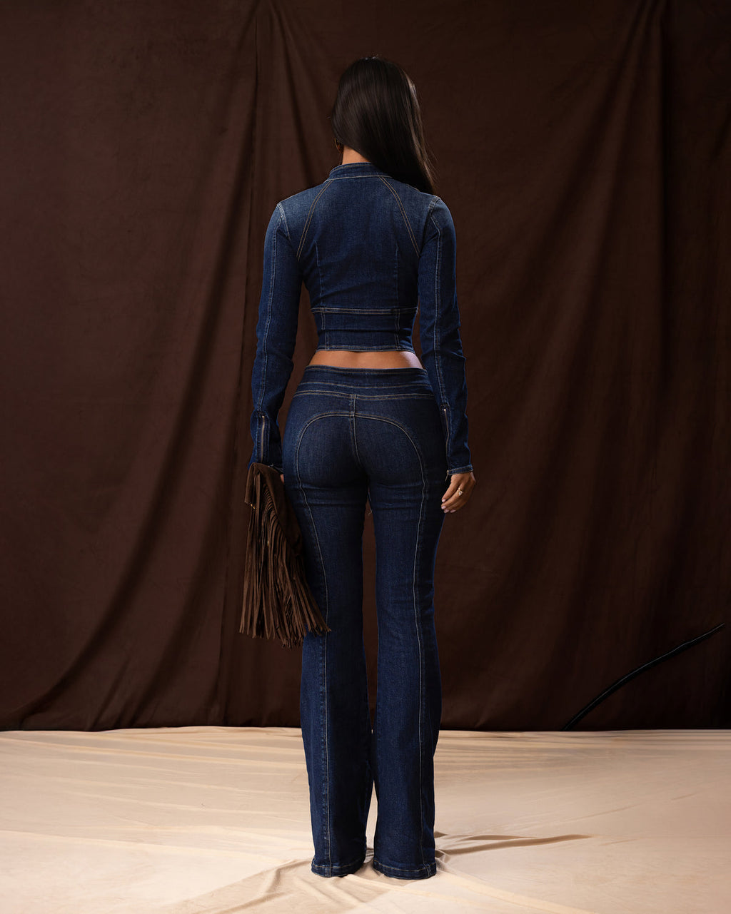 "SAPHIRA" TOP - BLUE DENIM