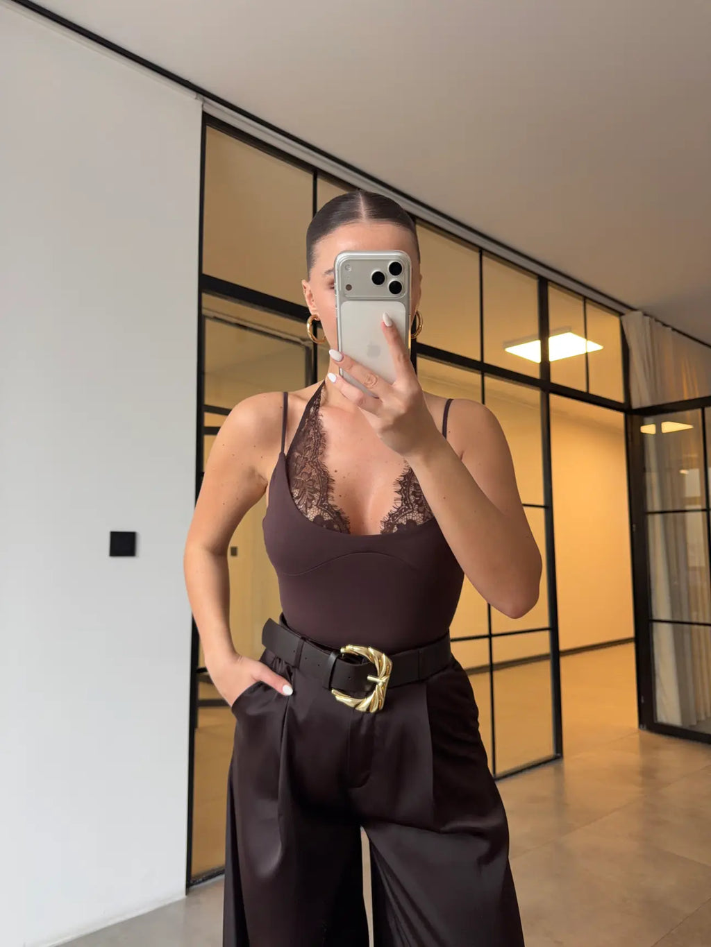 Body con detalles de encaje