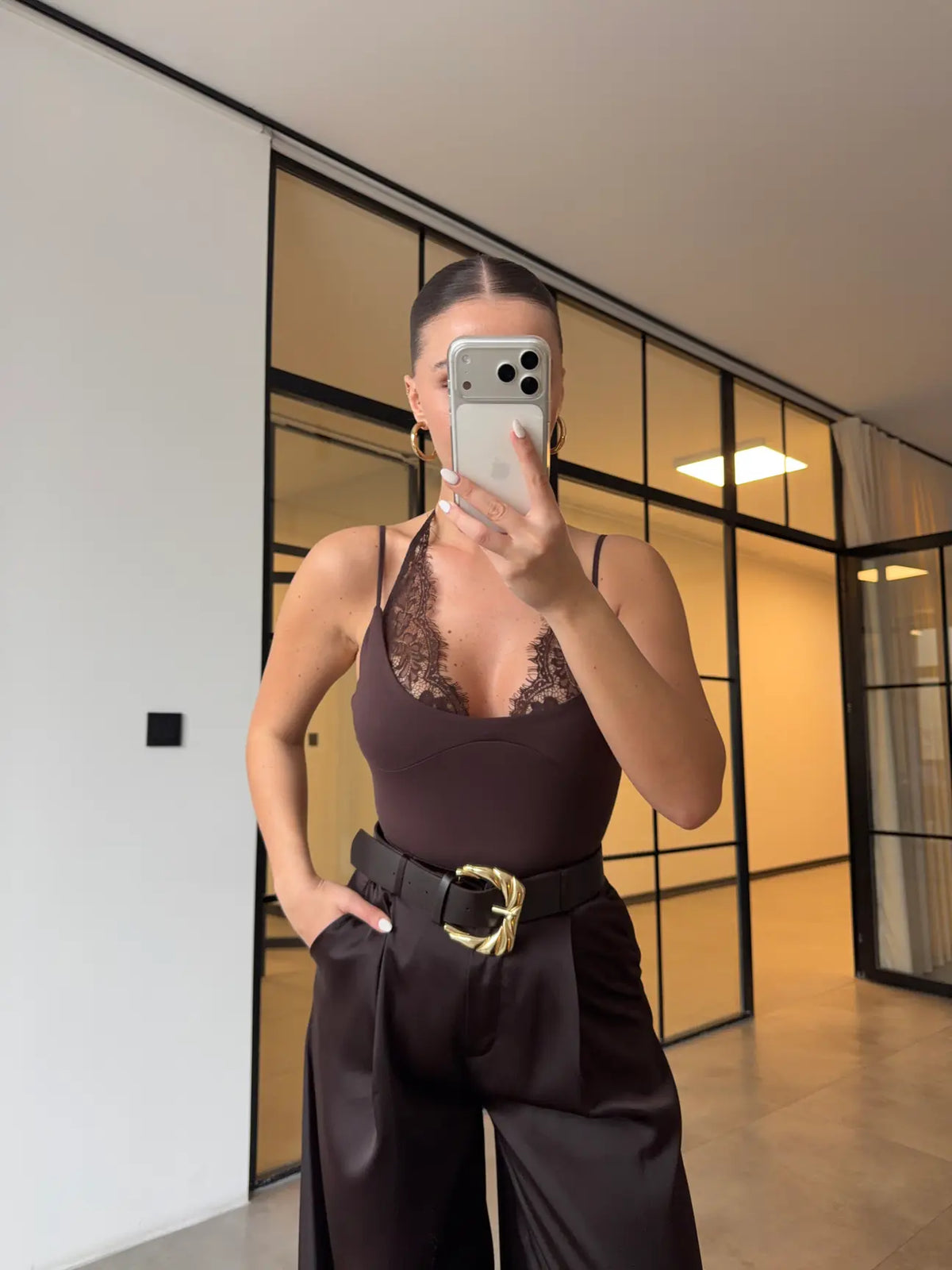 Body con detalles de encaje