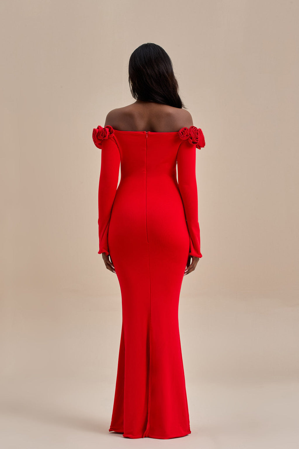 vestido largo rose
