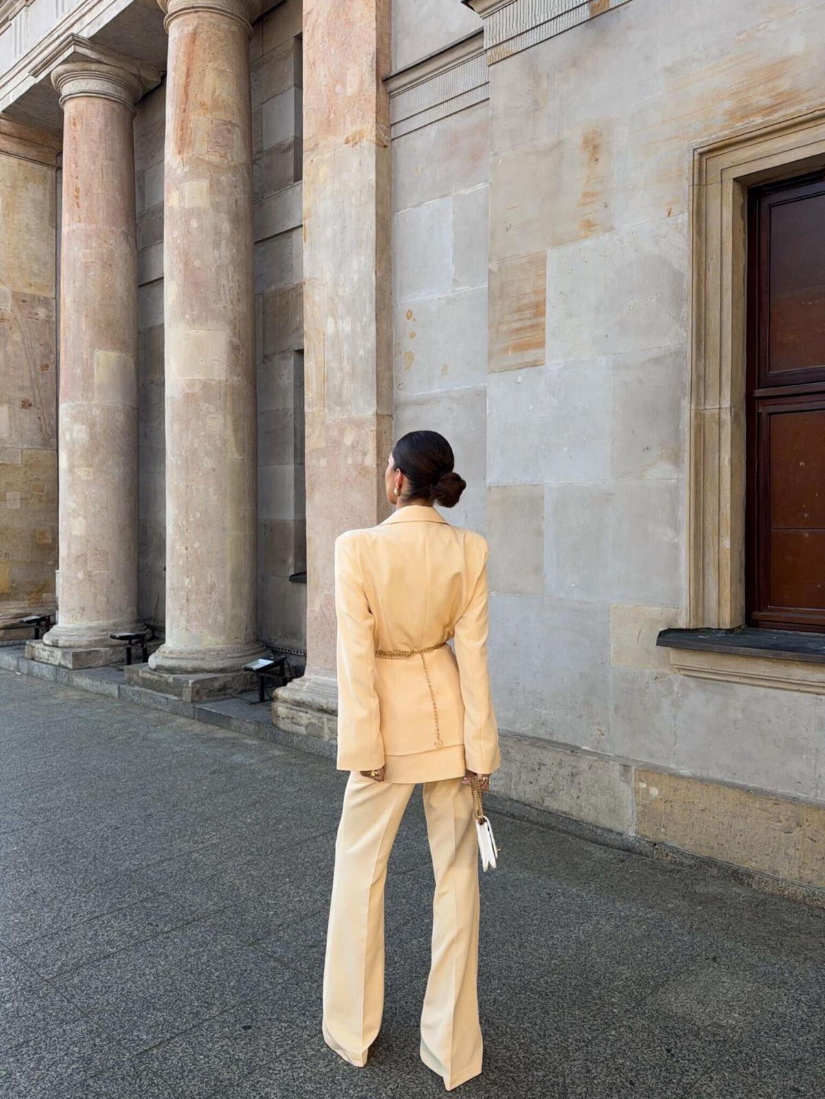 NICOLETTA,BLAZER AMARILLA MANTEQUILLA