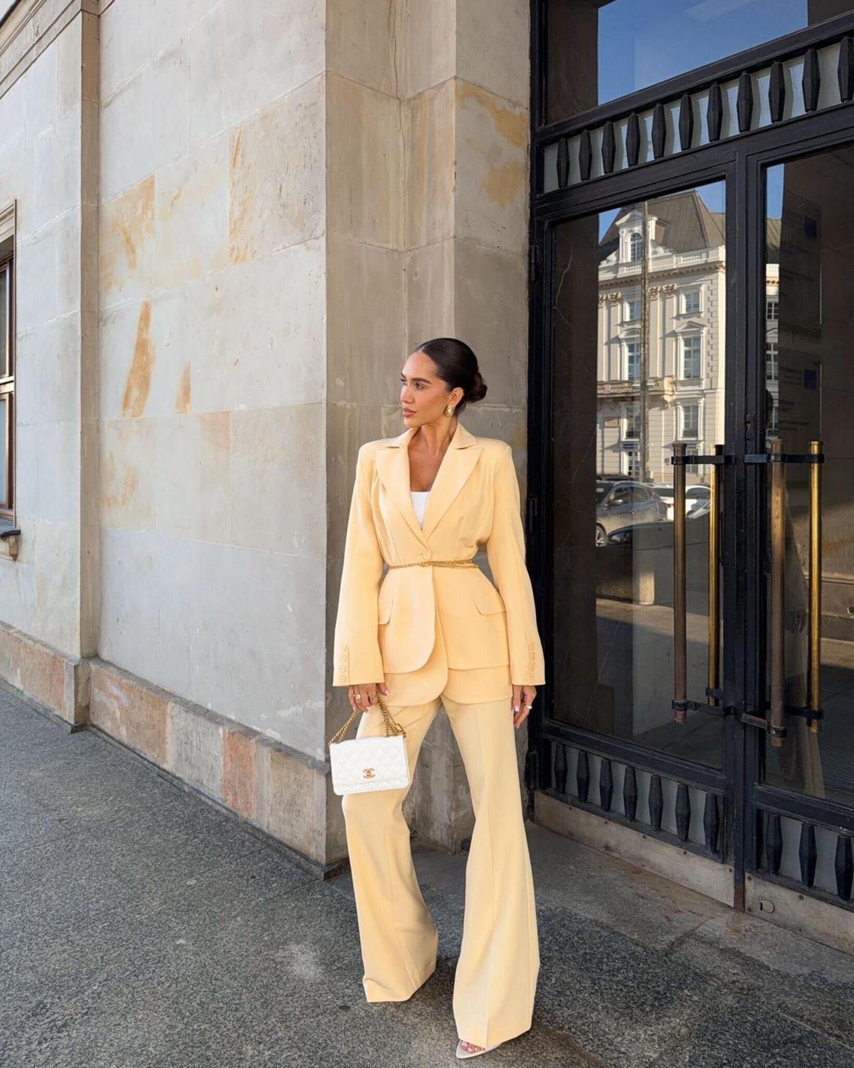 NICOLETTA,BLAZER AMARILLA MANTEQUILLA