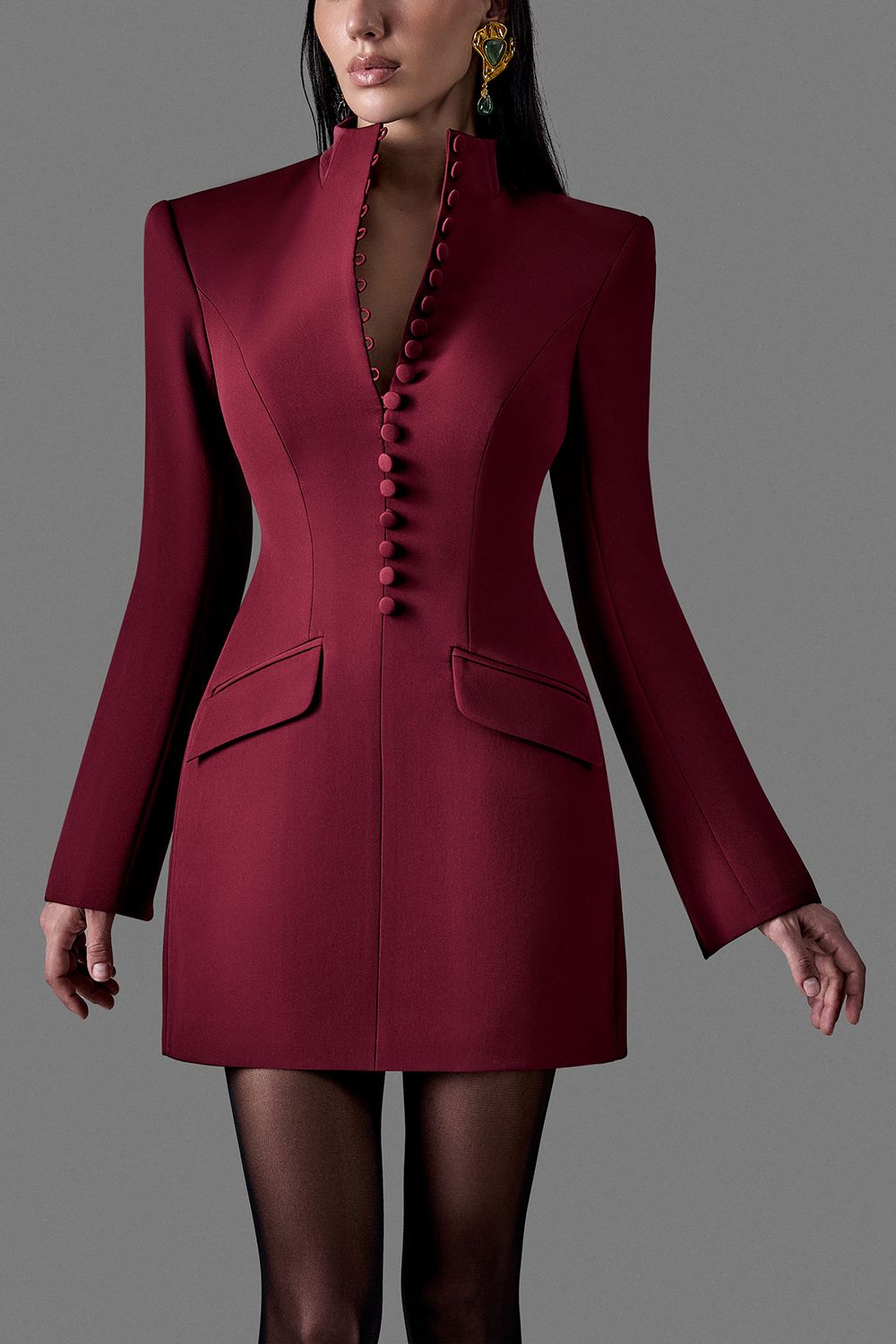 vestido con escote ruby