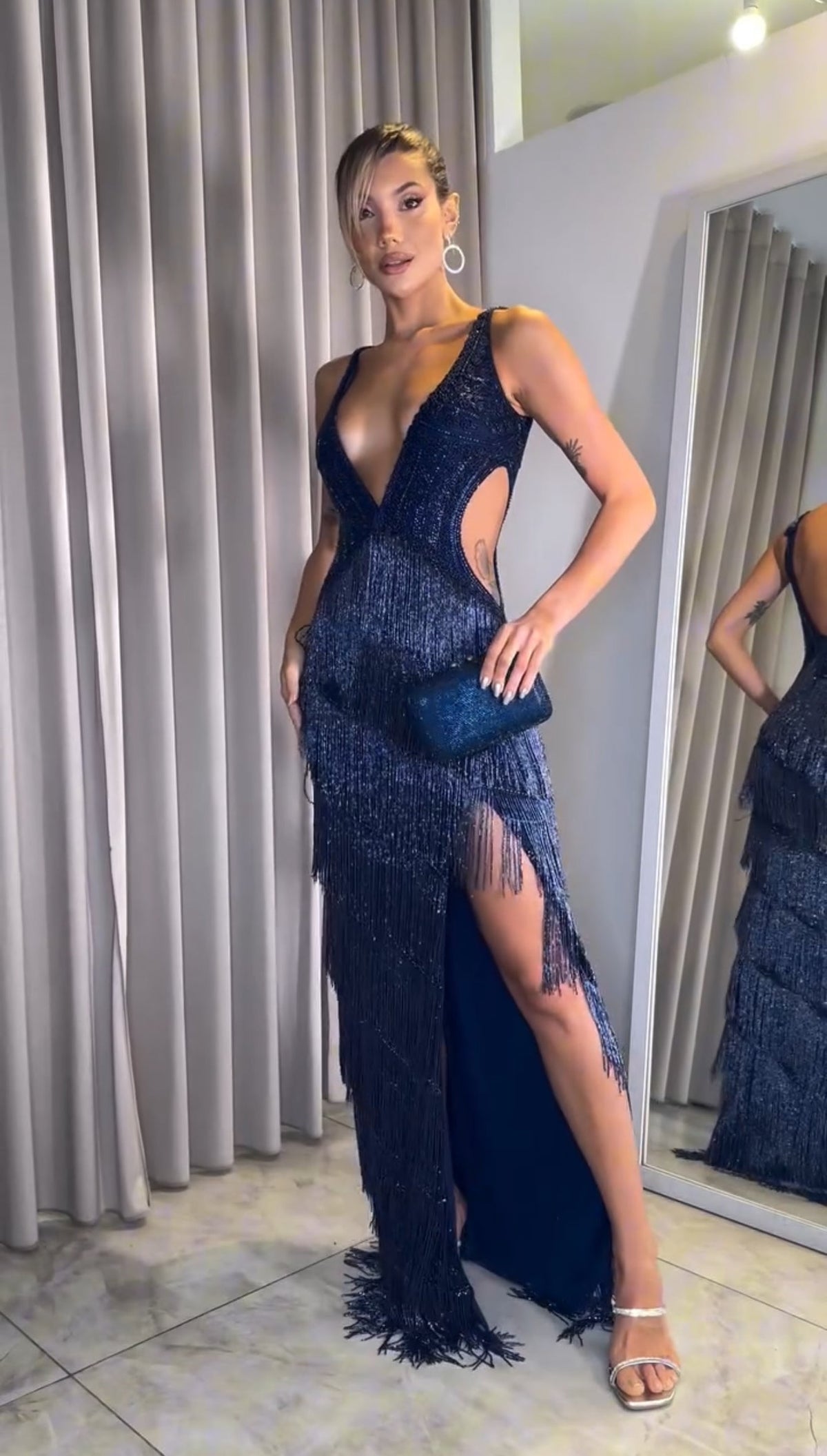 vestido largo namy
