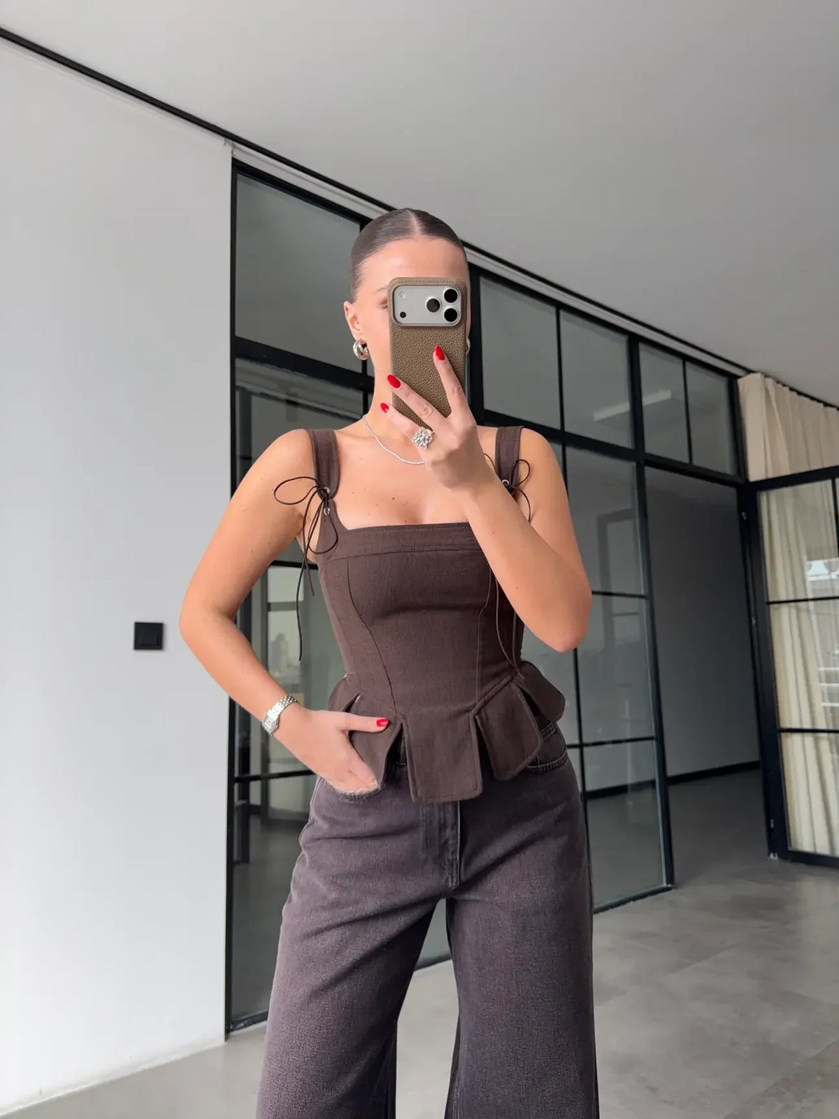 BLUSA CORSET CON DETALLES