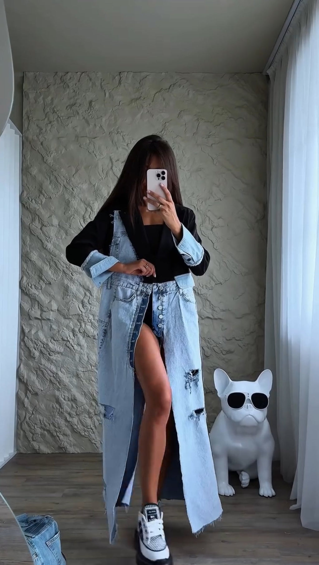 denim patchwork