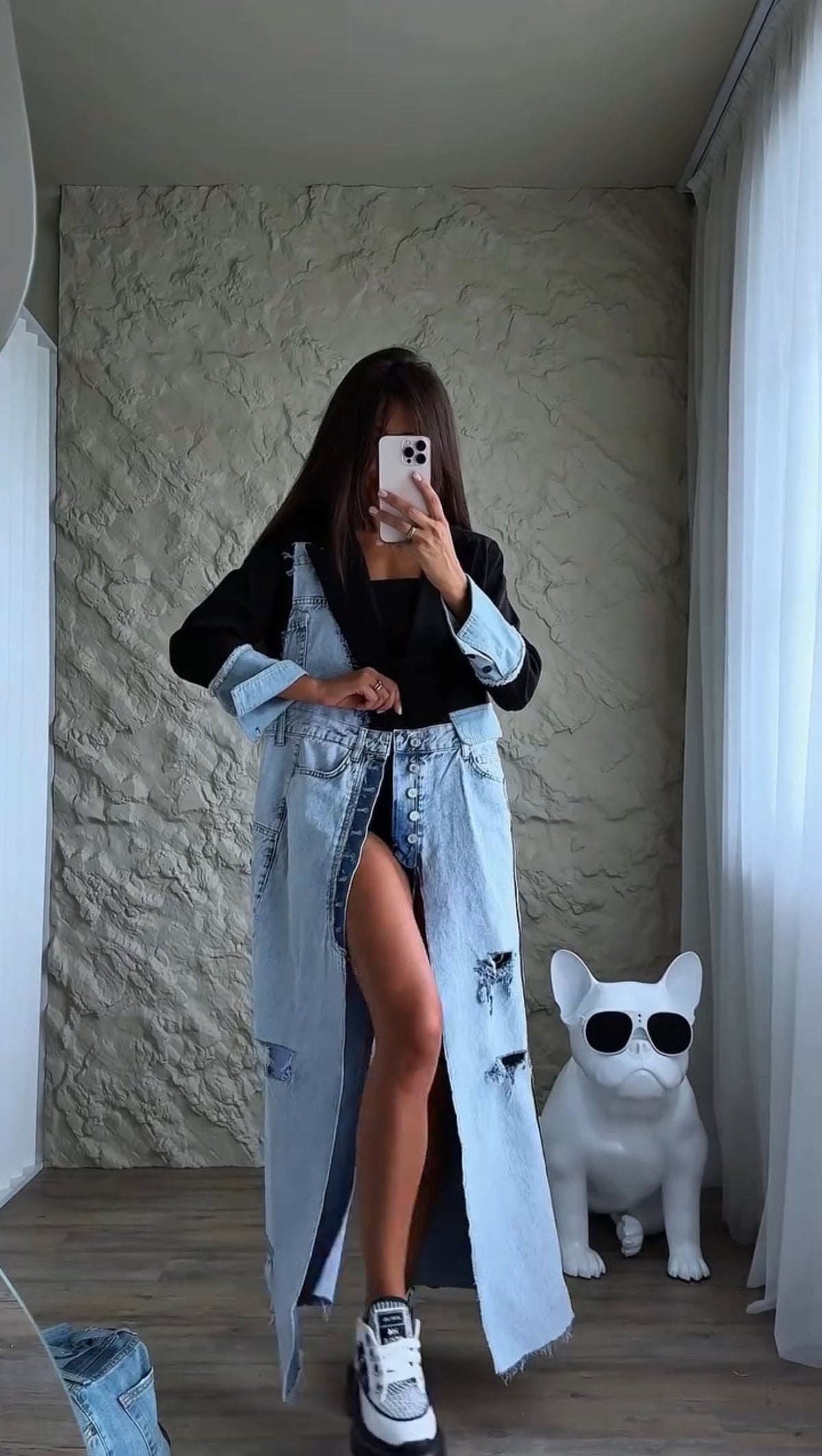 denim patchwork