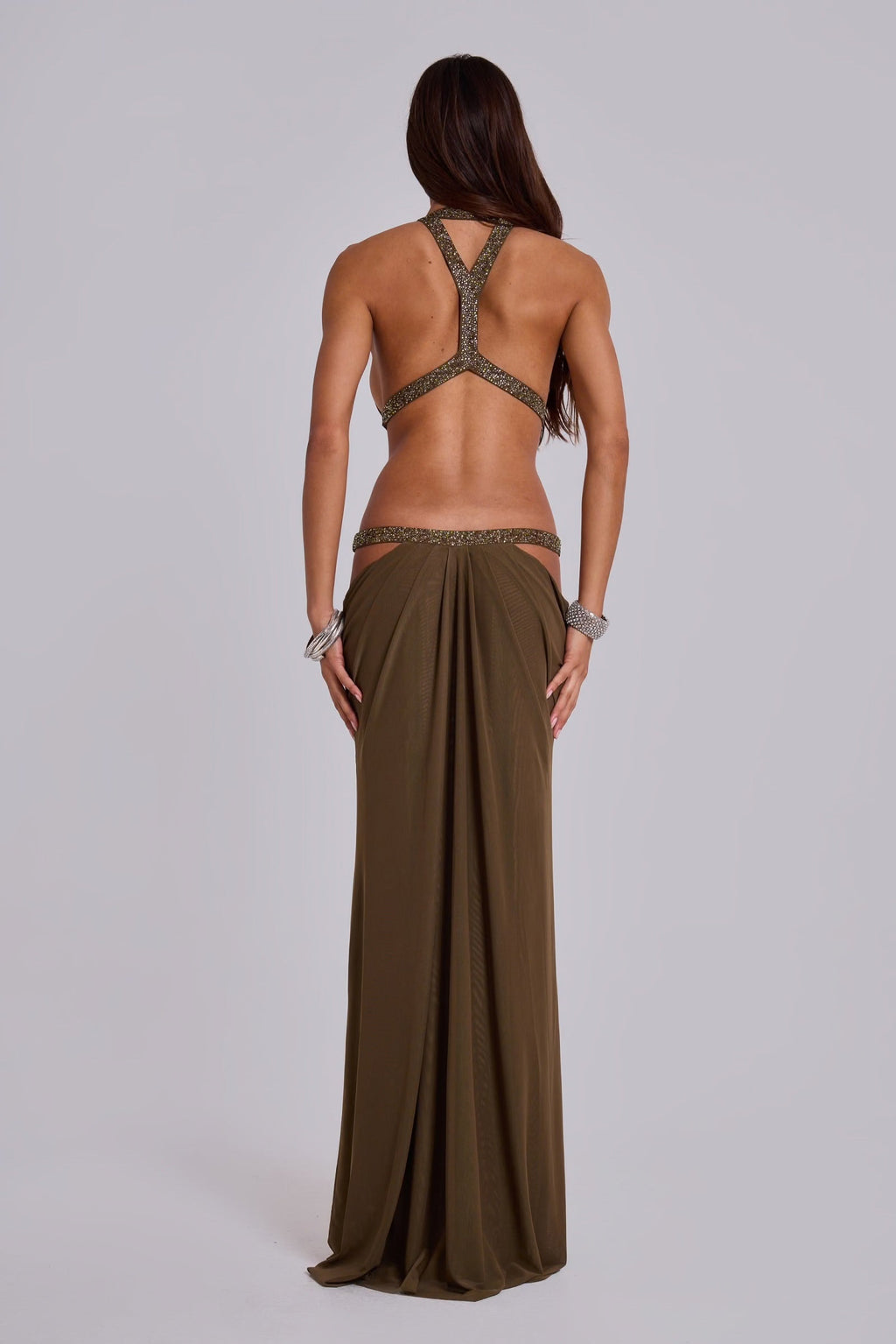 Vestido aura olive