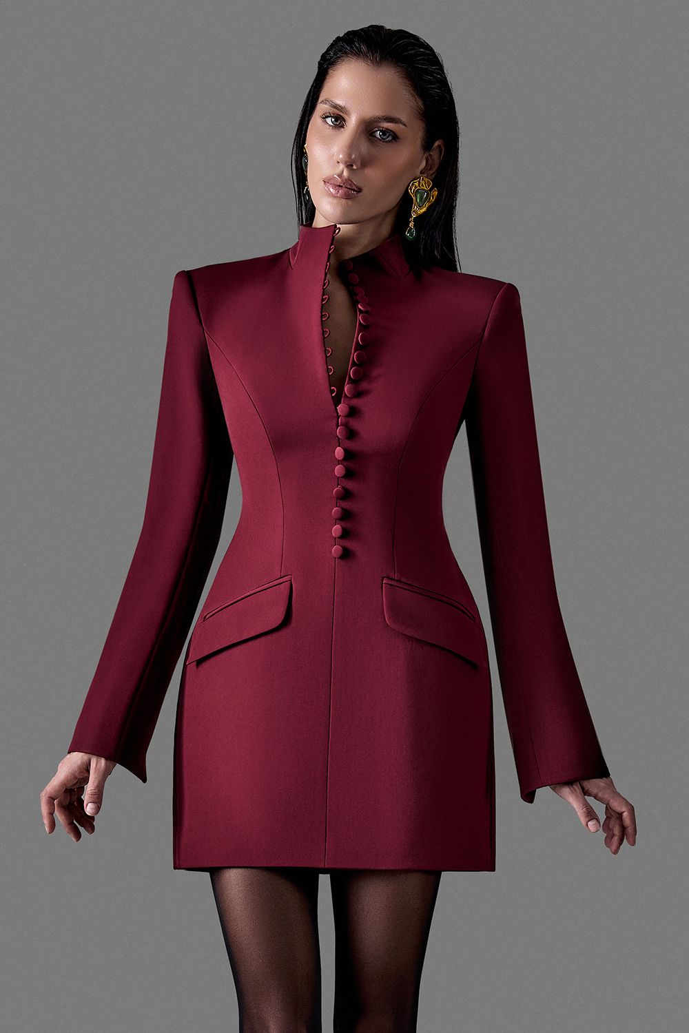 vestido con escote ruby