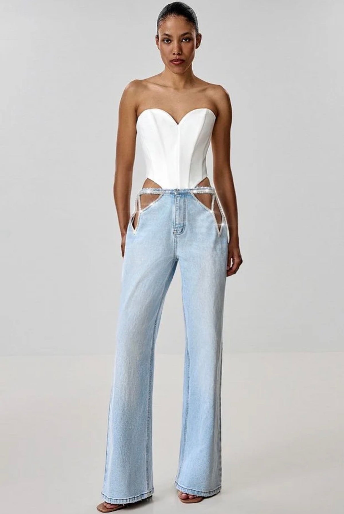 JEANS BRILLO ESTELAR AZUL CLARO