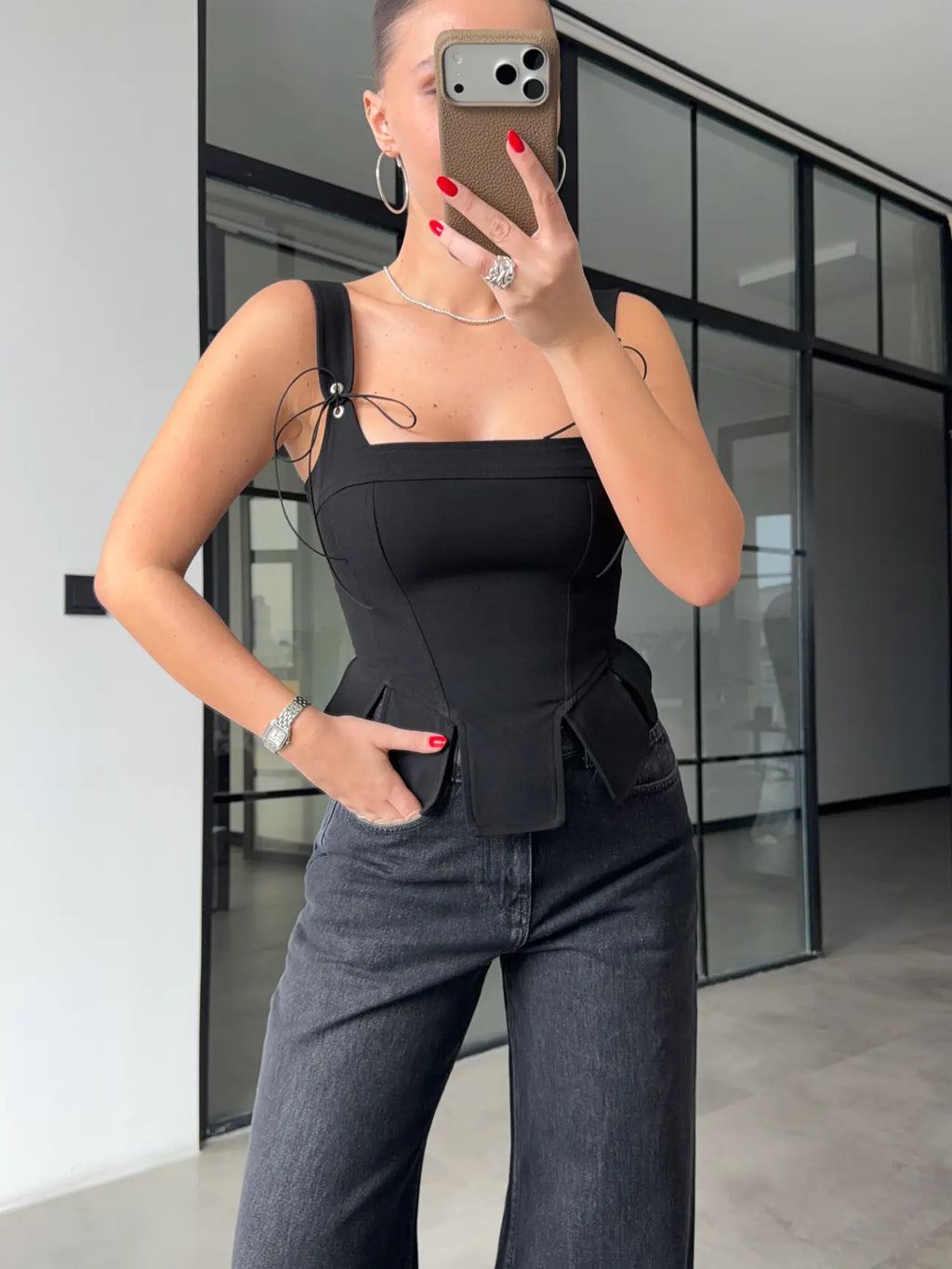 BLUSA CORSET CON DETALLES