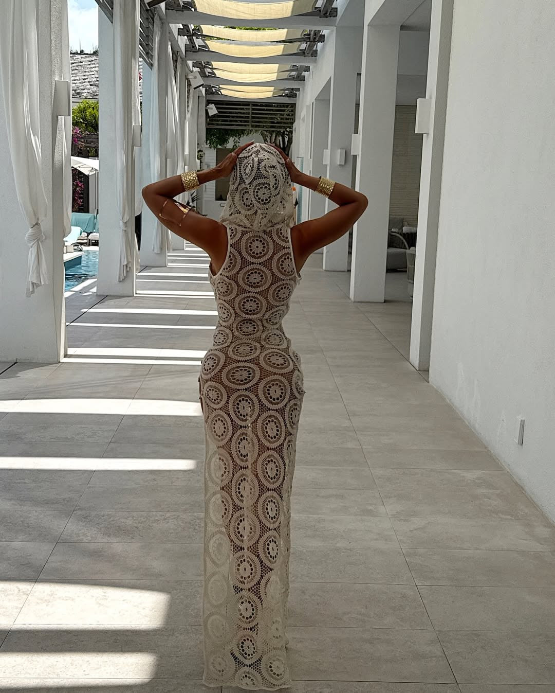 CROCHET MAXI DRESS