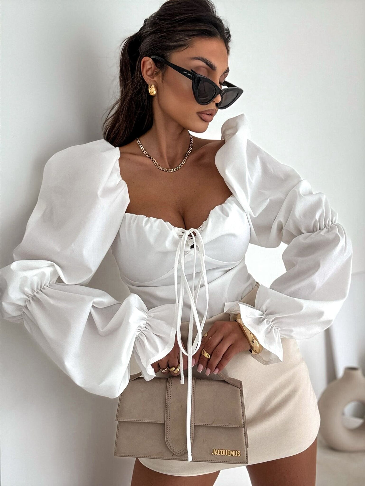 Blusa ecru