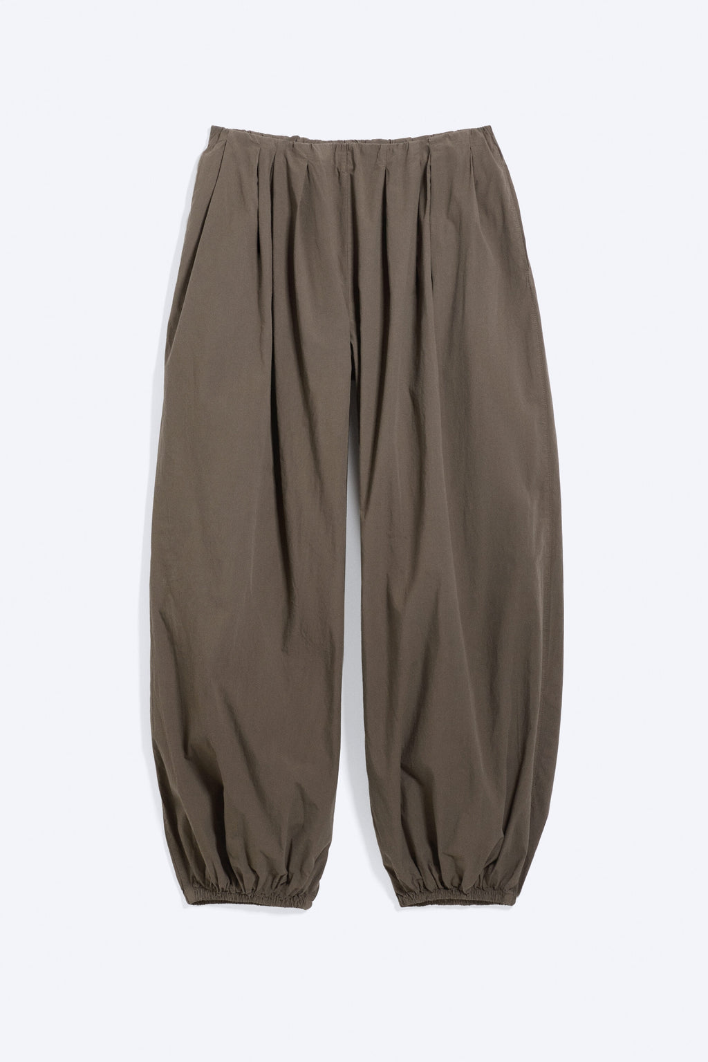 Pantalón balloon algodón topo oscuro