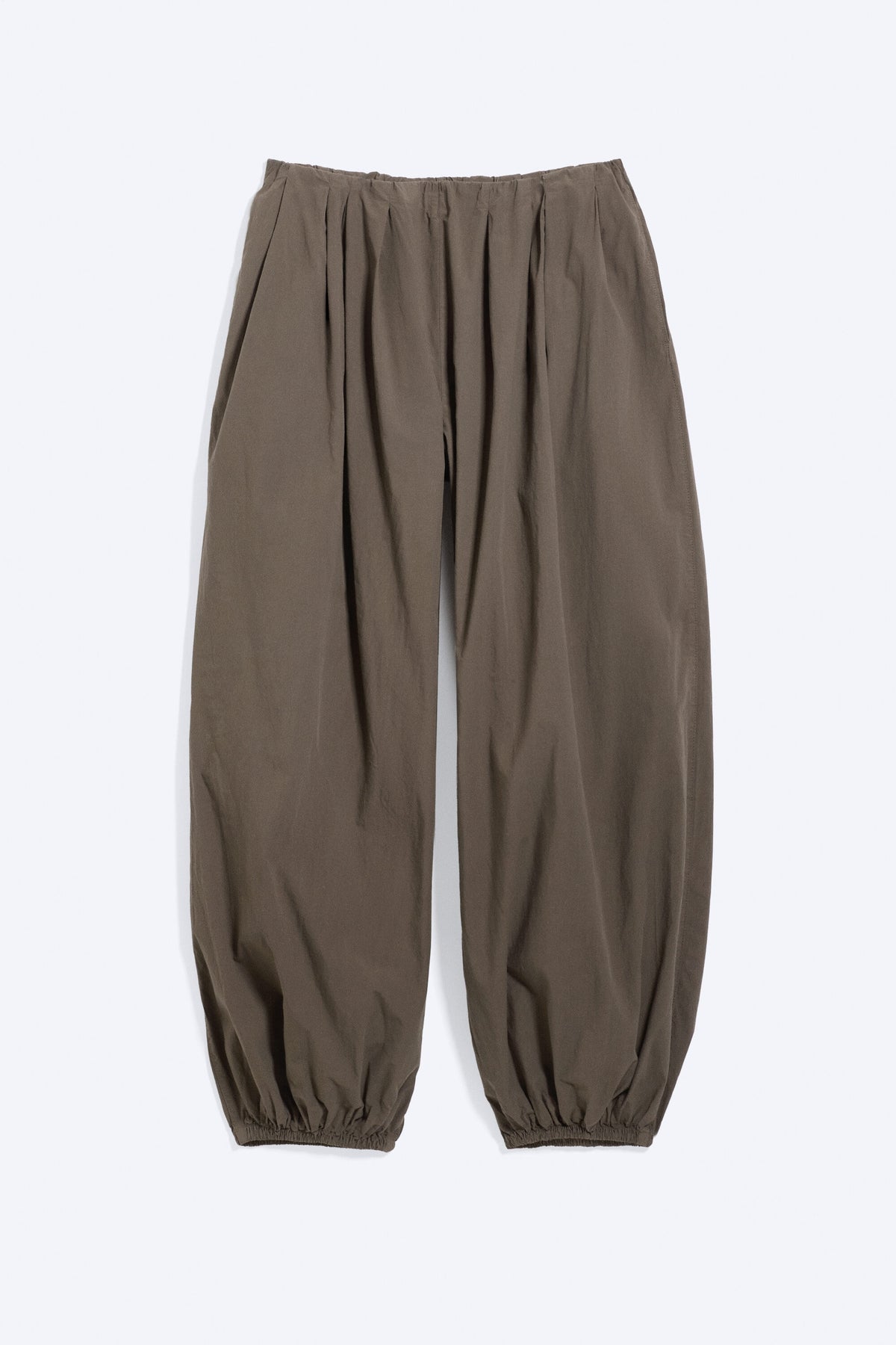 Pantalón balloon algodón topo oscuro