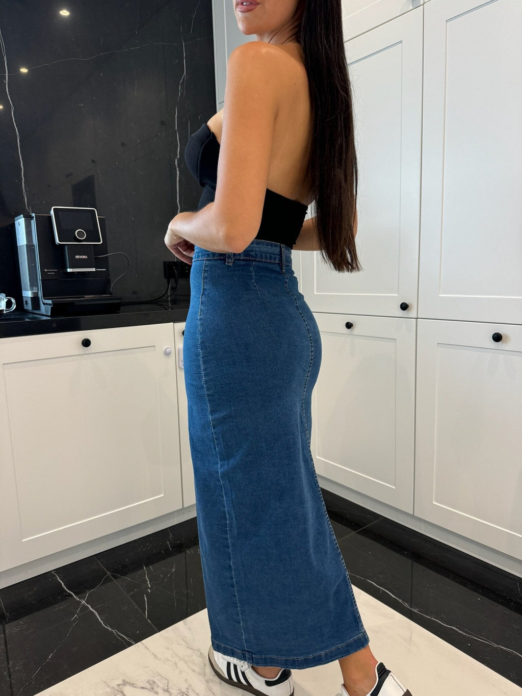 Falda Mackey jeans azul