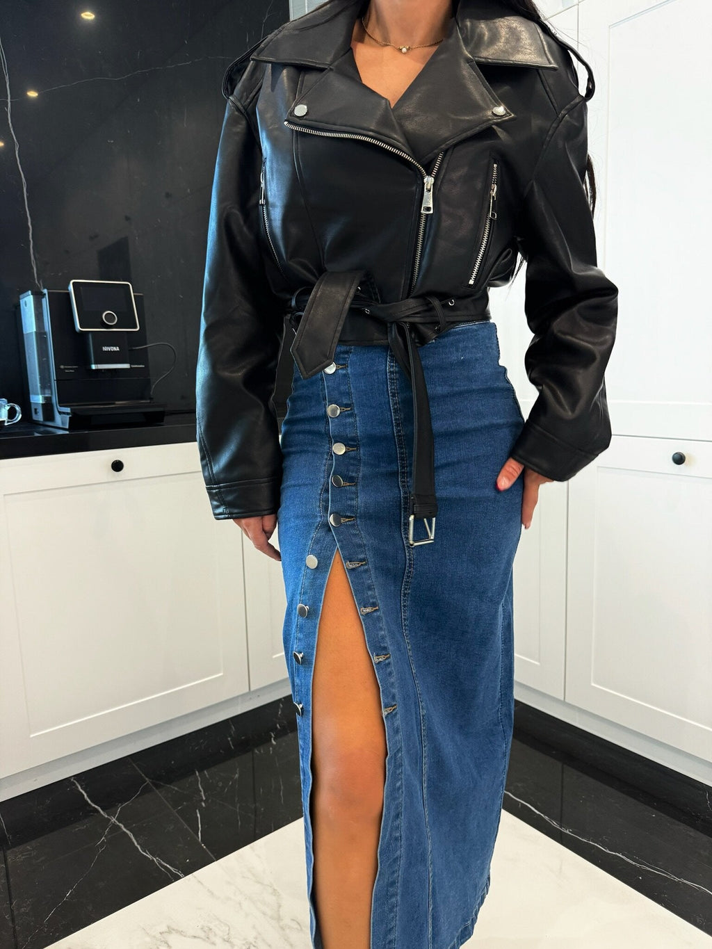 Falda Mackey jeans azul